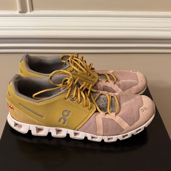 On Cloud Running Walking Women's Sneakers Rose Sand Pink Blush Green size 8.5 - Picture 4 of 7